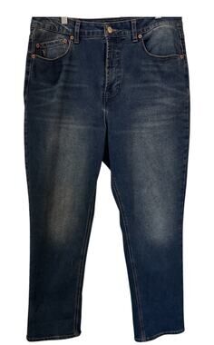 Frye Womens 10/30 High Rise Straight Leg Jeans Medium Wash Stretch Denim